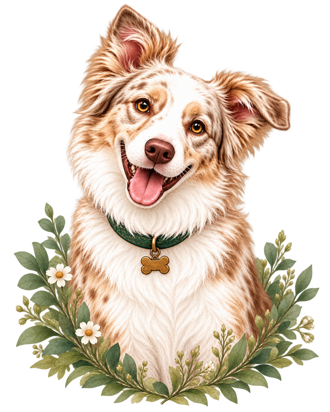 Merlin, Border Collie merle rouge de Merlin & Willow