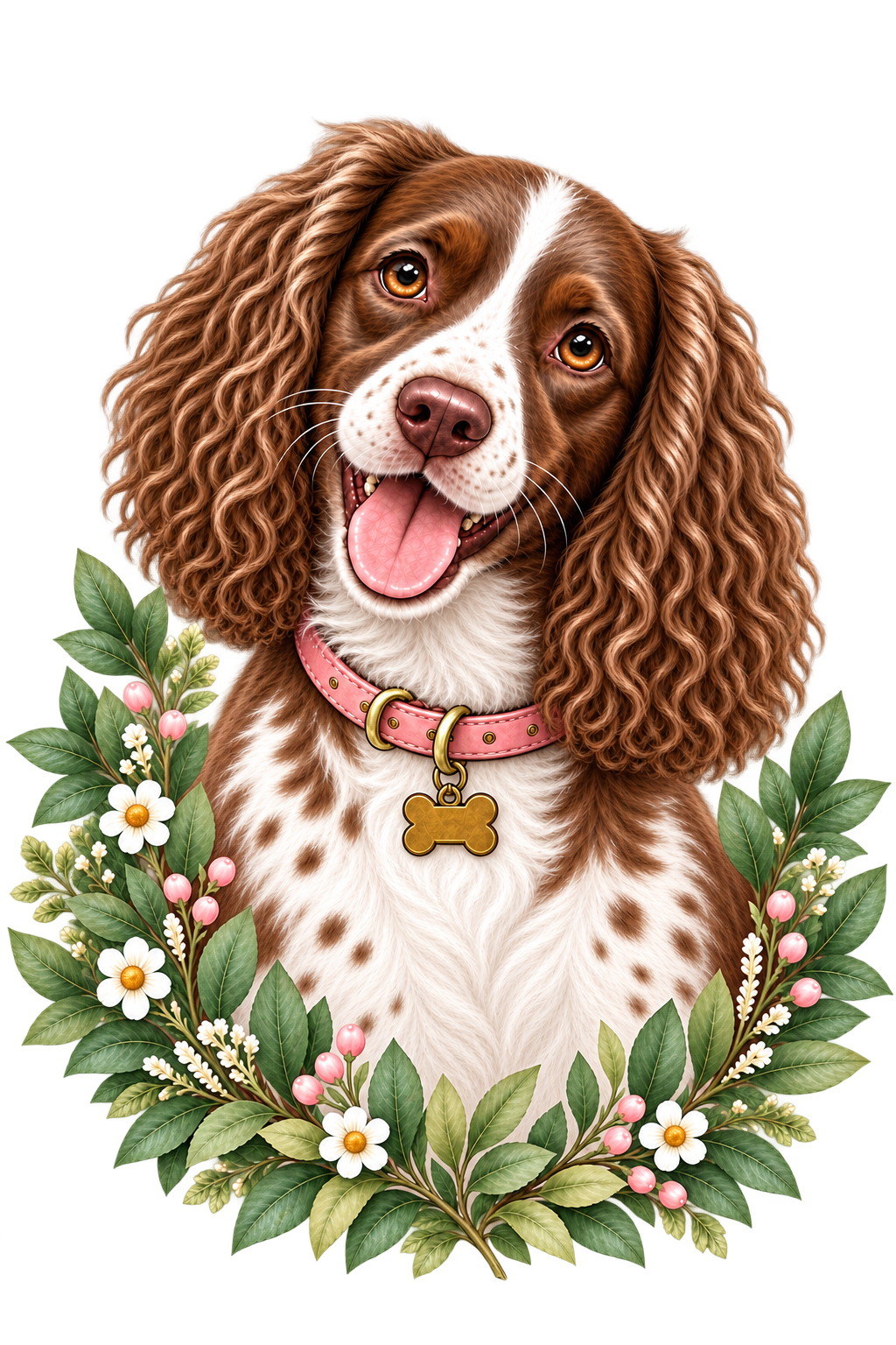 Willow, Springer Spaniel marron et blanc de Merlin & Willow